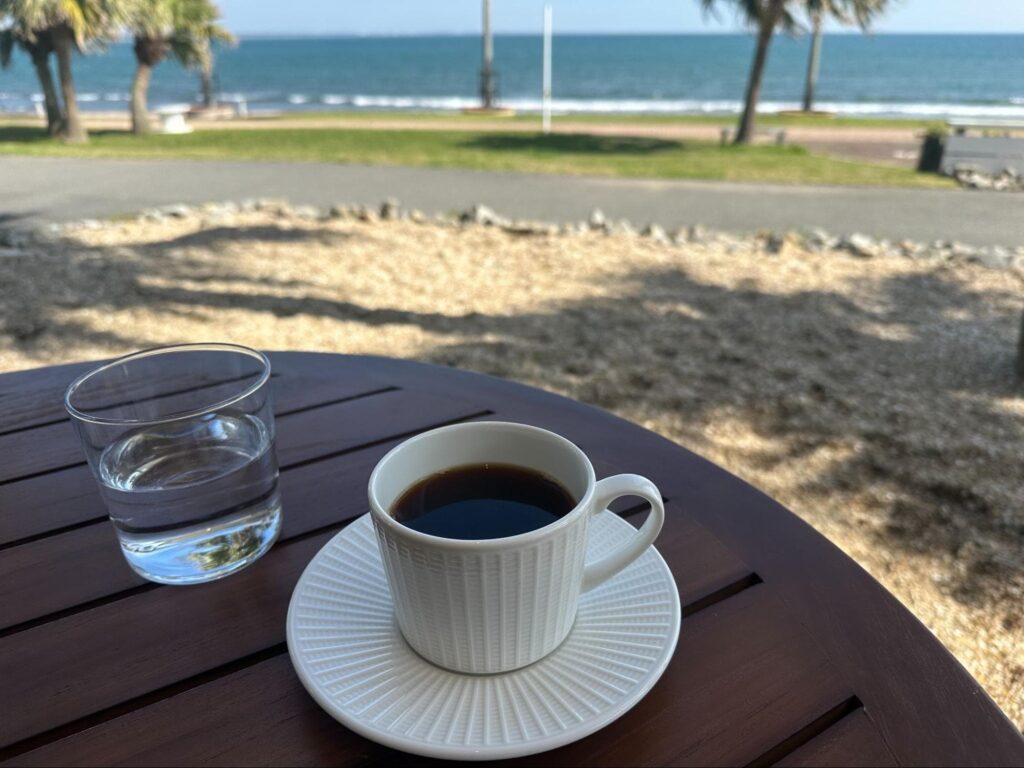 旅先でコーヒー